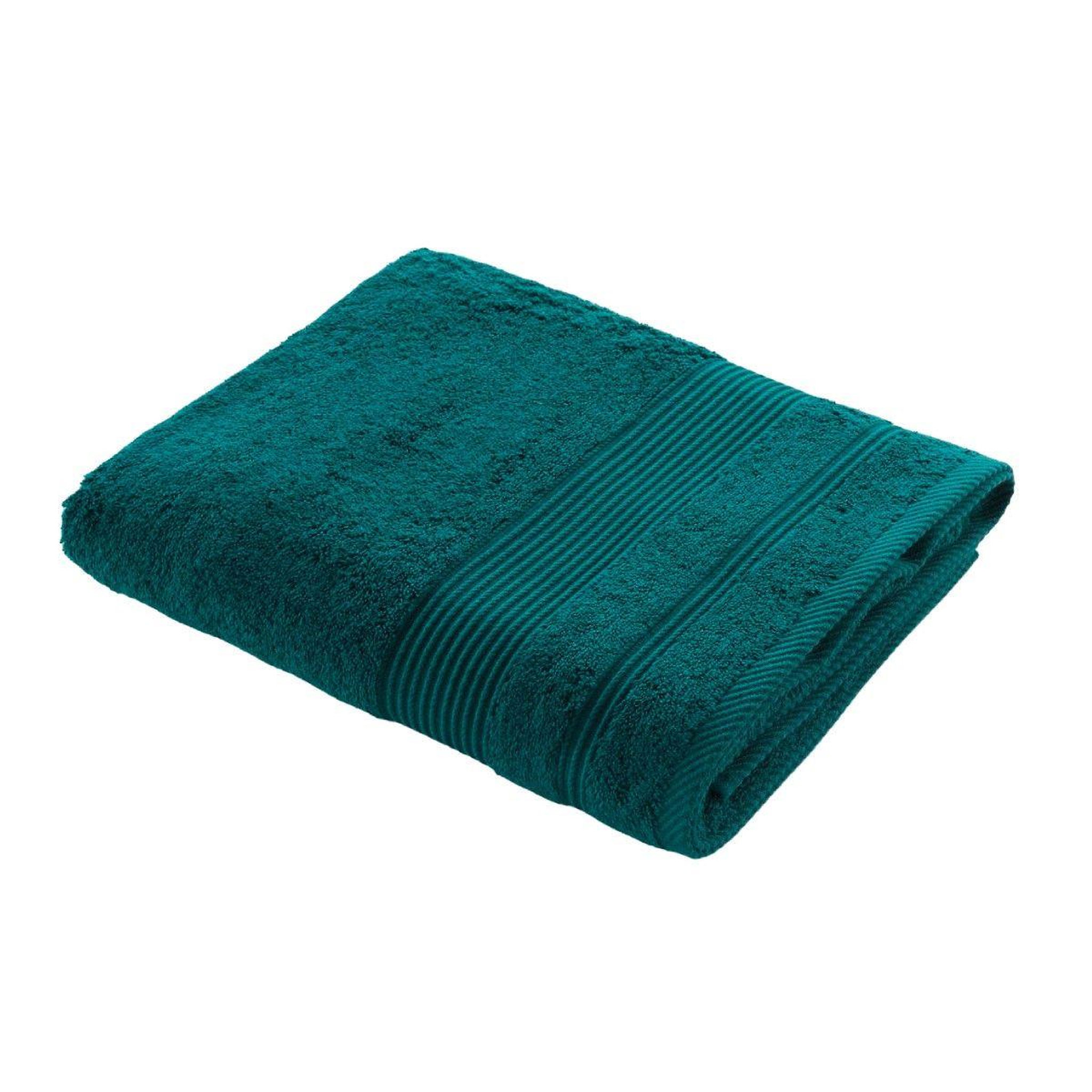 Douceur d'Intérieur Drap de bain  tendresse  90x150cm émeraude