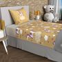 Voir la diapositive 1 : SOLEIL D'OCRE Parure de draps 180x290 cm LICORNES, 100% coton 57 fils/cm2, par Soleil d'Ocre