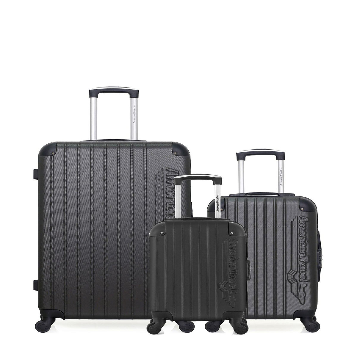 AMERICAN TRAVEL AMERICAN TRAVEL - LOT DE 3 - Valises grand format, cabine et cabine XXS BUDAPEST