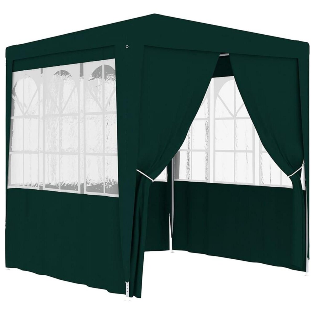 VIDAXL Tente de reception avec parois laterales 2,5x2,5 m Vert 90 g/m^2