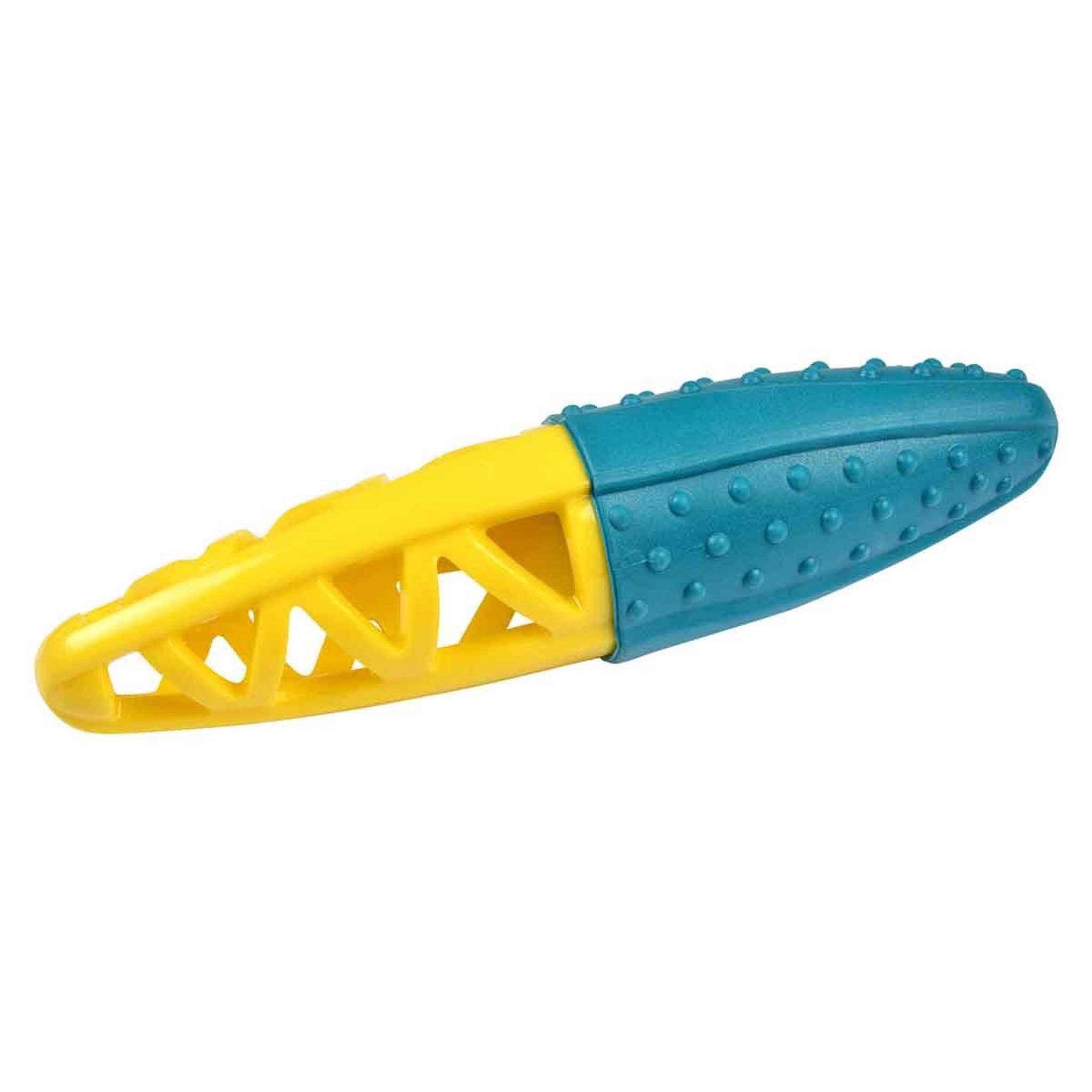LOVE STORY Jouet pour chien ovale  géométrique  23cm bleu