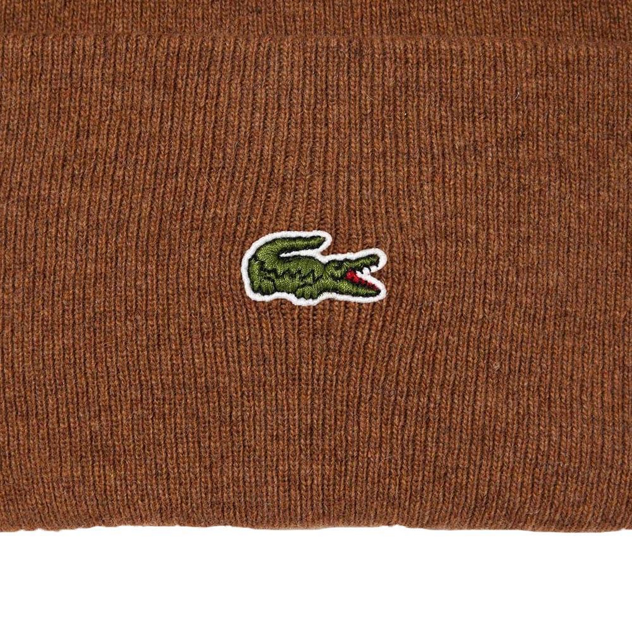 Voir la diapositive 2 : Lacoste Bonnet Marron Mixte Lacoste RB9825