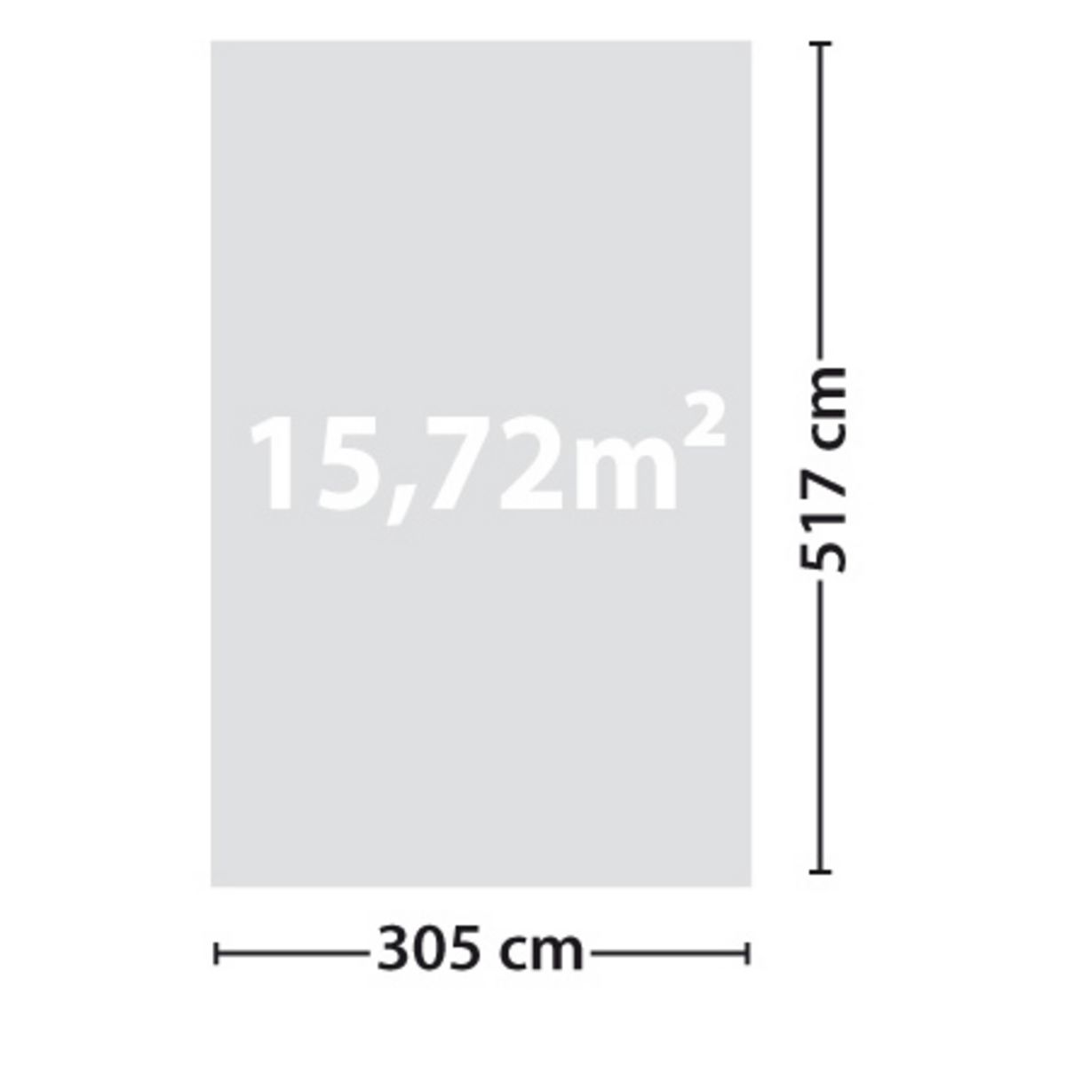 Carport bois MAX toit plat  15,71 m² 1 voiture