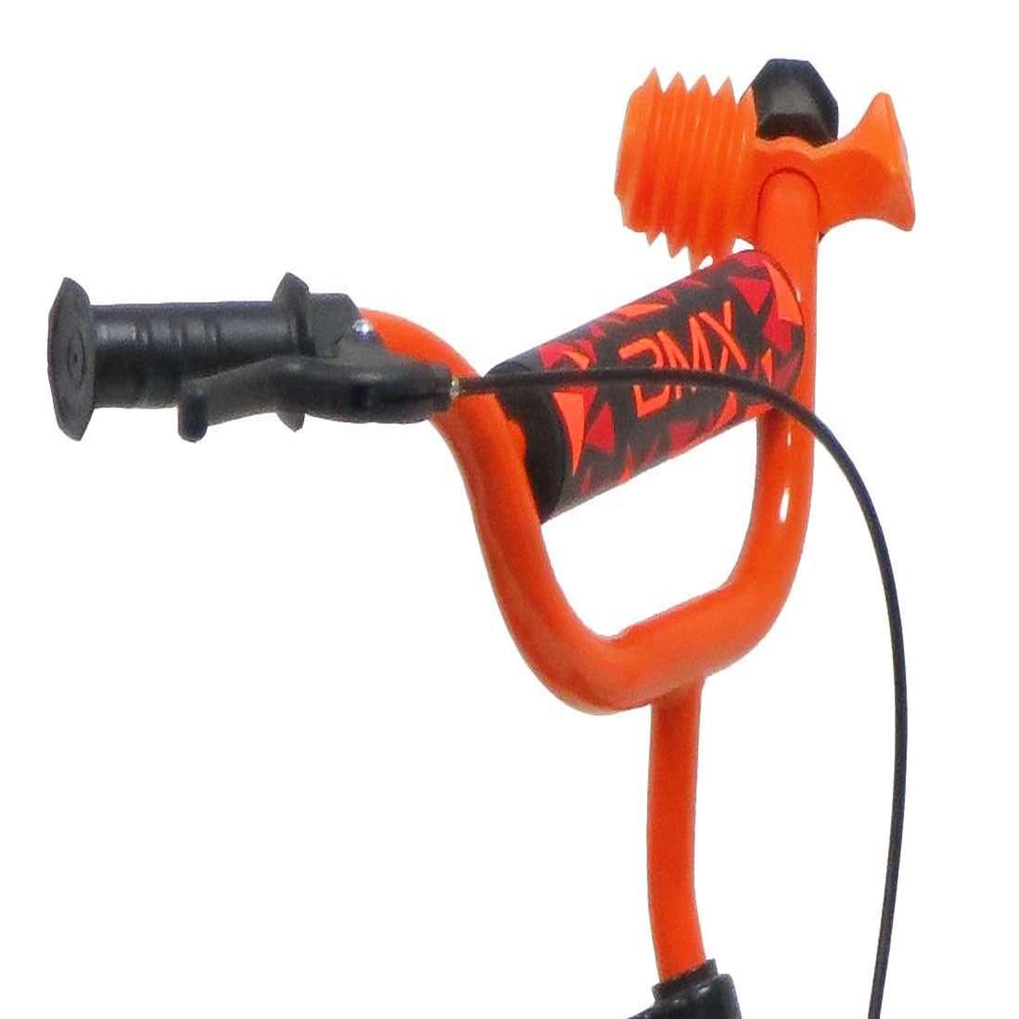 Voir la diapositive 5 : Vélo enfant - Modèle 12  Garçon Street Art pour enfant de 85/100 cm avec stabilisateurs - Guidon type BMX avec mousse décorative - Porte bidon - 1 frein + roues bâtons