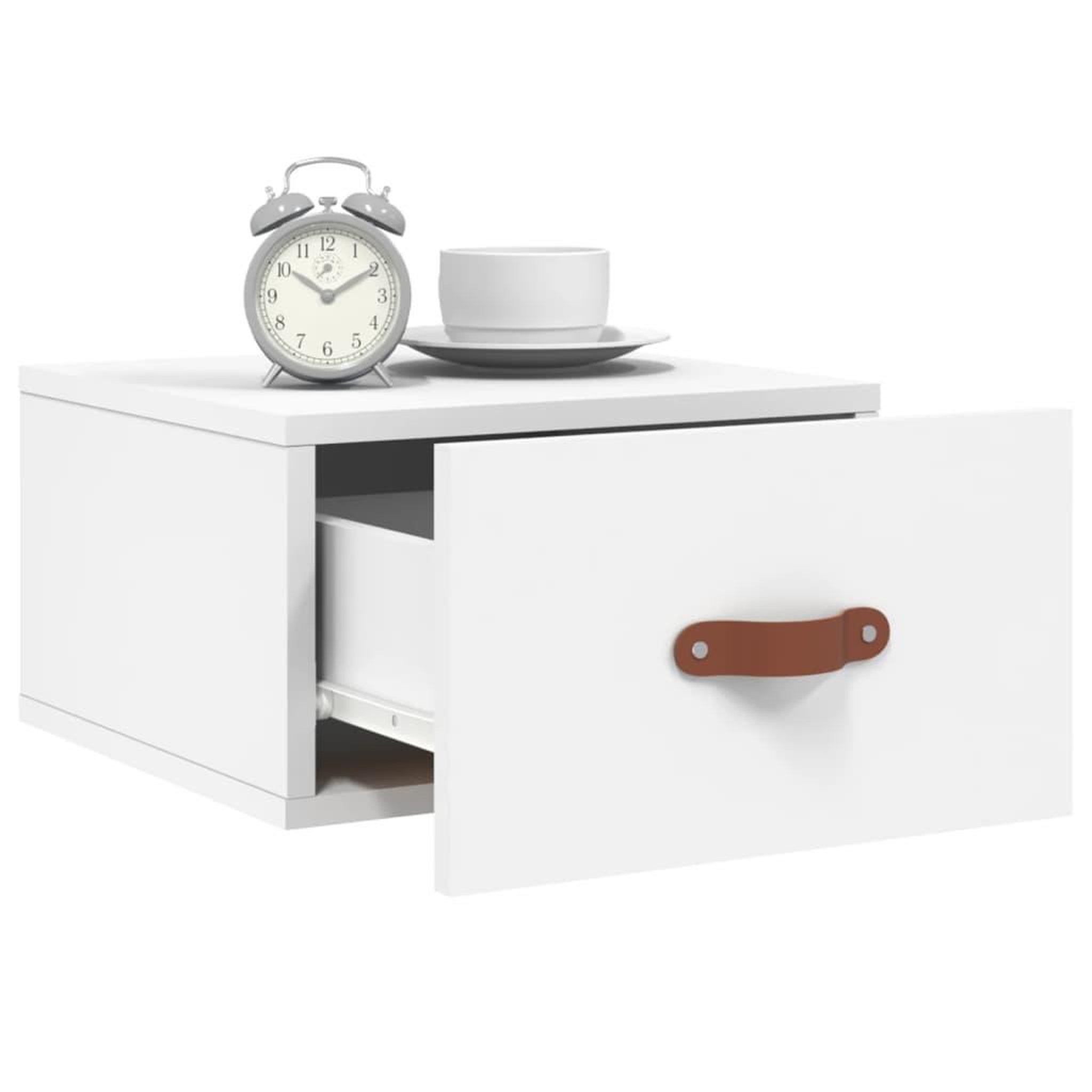 Voir la diapositive 4 : VIDAXL Tables de chevet murales 2 pcs blanc 35x35x20 cm
