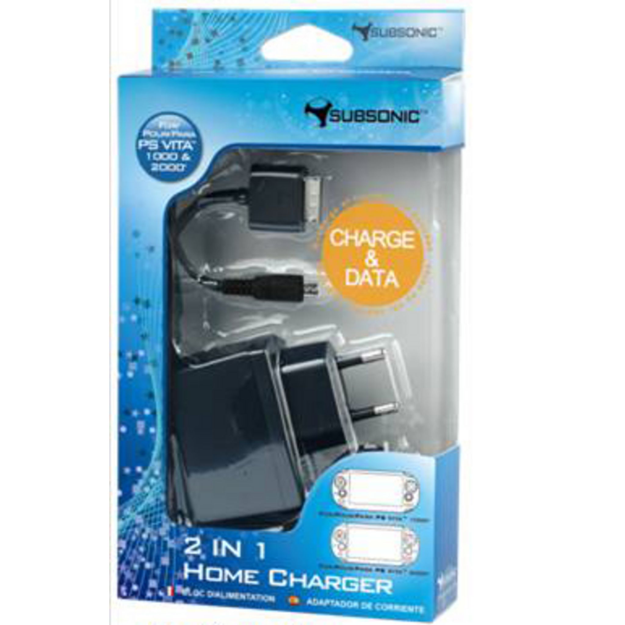 Eaxus® Chargeur pour PlayStation Vita - 1,9 mètre de câble de Charge