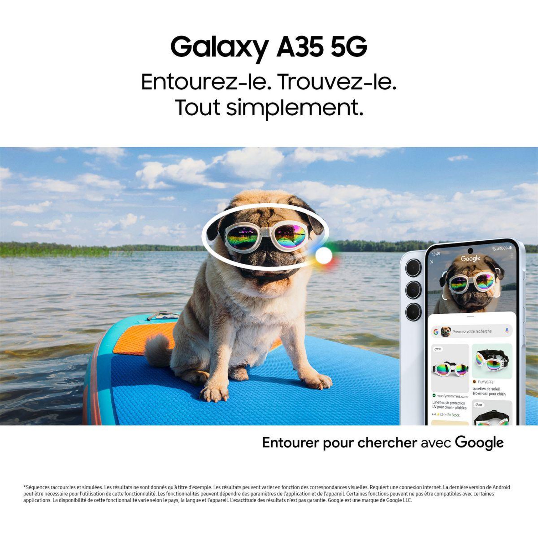 Voir la diapositive 2 : Samsung Smartphone Galaxy A35 Bleu 256Go 5G