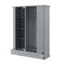 Voir la diapositive 3 : Armoire 3 portes 2 tiroirs L152cm NESRINE