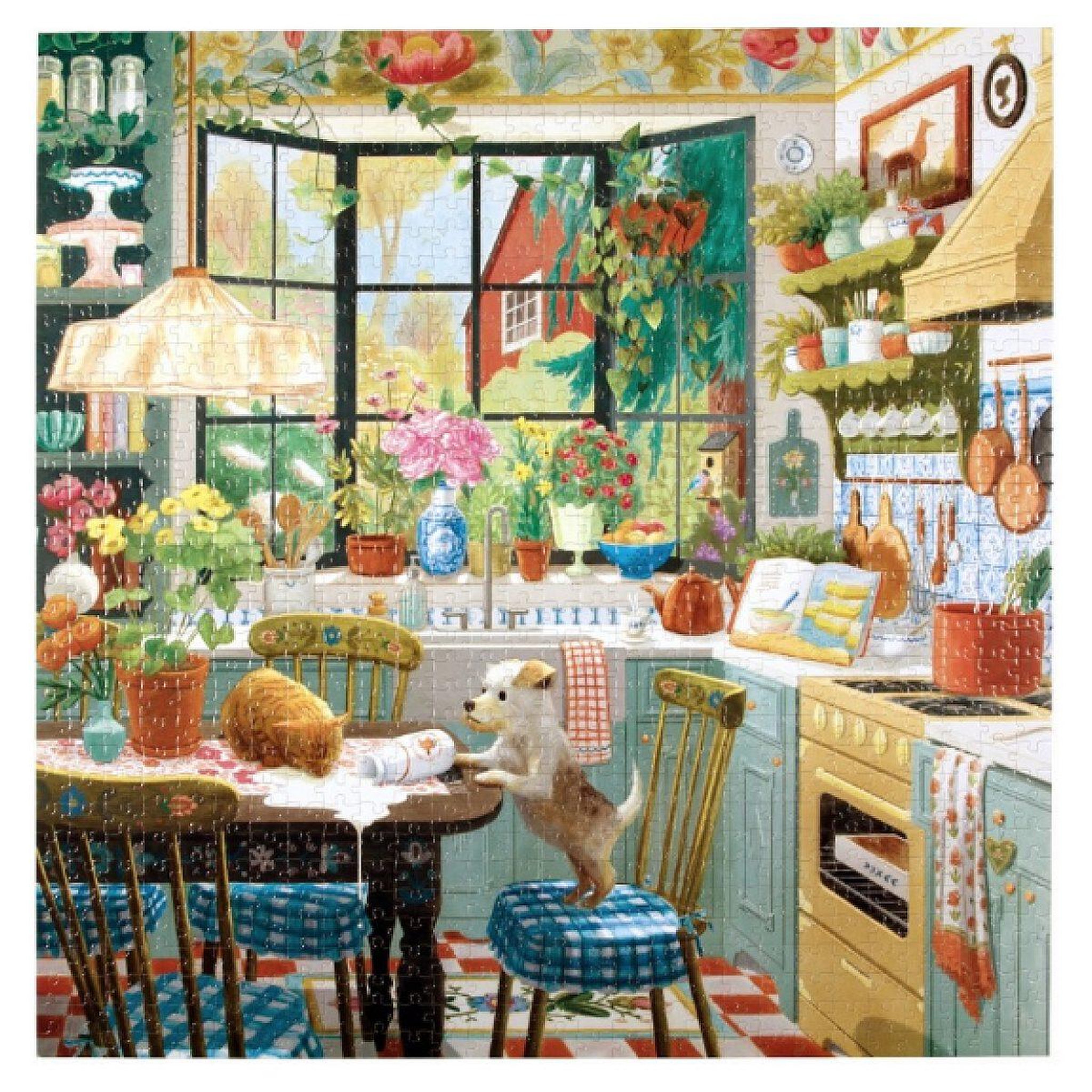 Eeboo Puzzle 1000 pieces - springtime kitchen