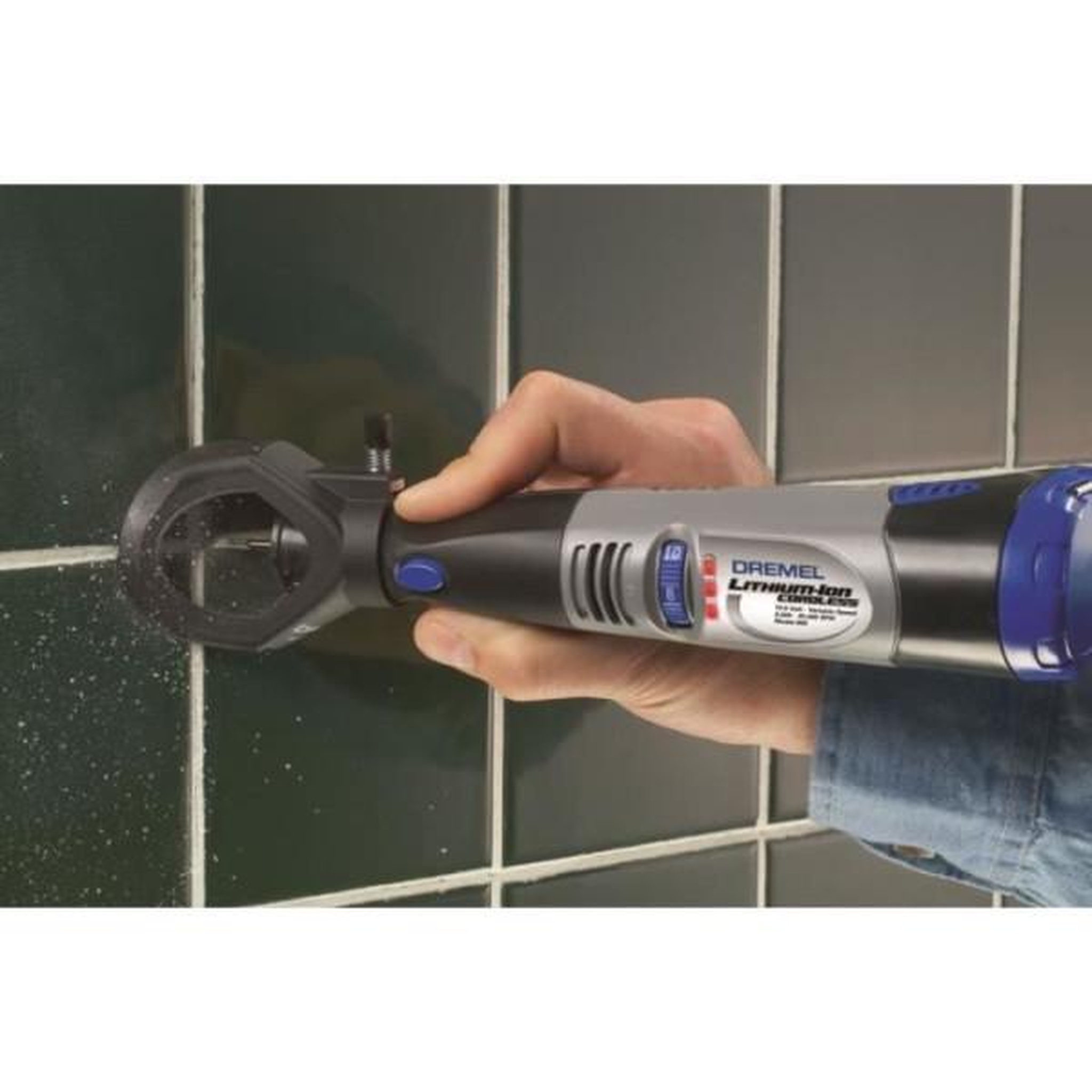 Voir la diapositive 4 : Dremel Dremel - kit déjointage 568 - pour descellement de joints muraux - guide de profondeur - fraise de 1,3mm