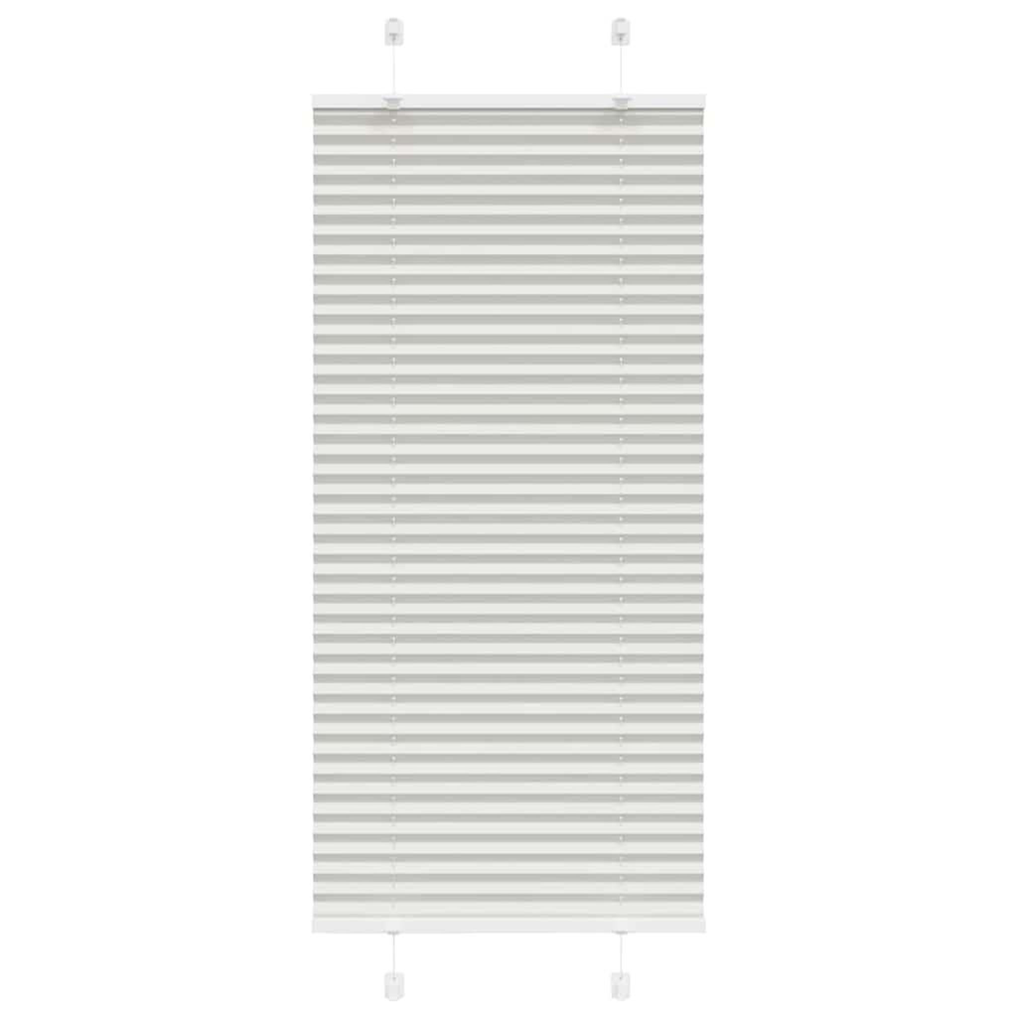 VIDAXL Store plisse gris clair 55x150 cm largeur du tissu 54,4 cm