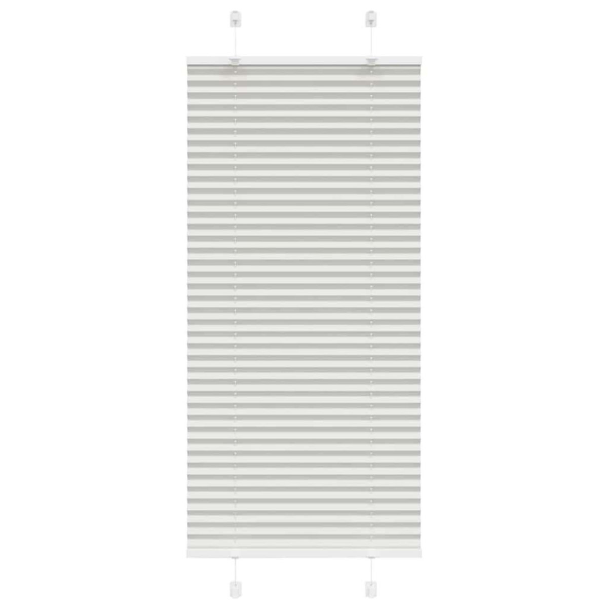 VIDAXL Store plisse gris clair 55x150 cm largeur du tissu 54,4 cm