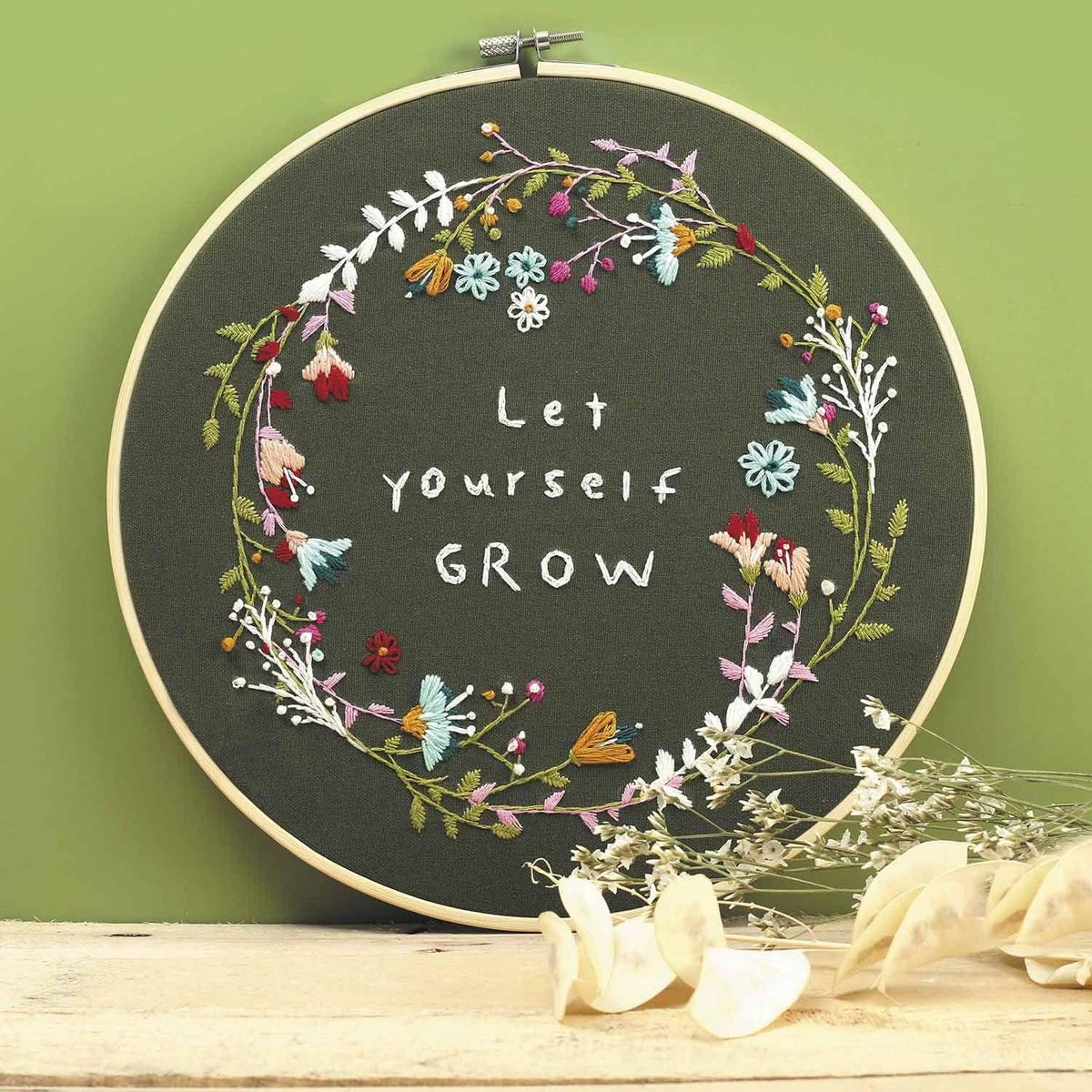 Graine créative Kit broderie décorative végétale