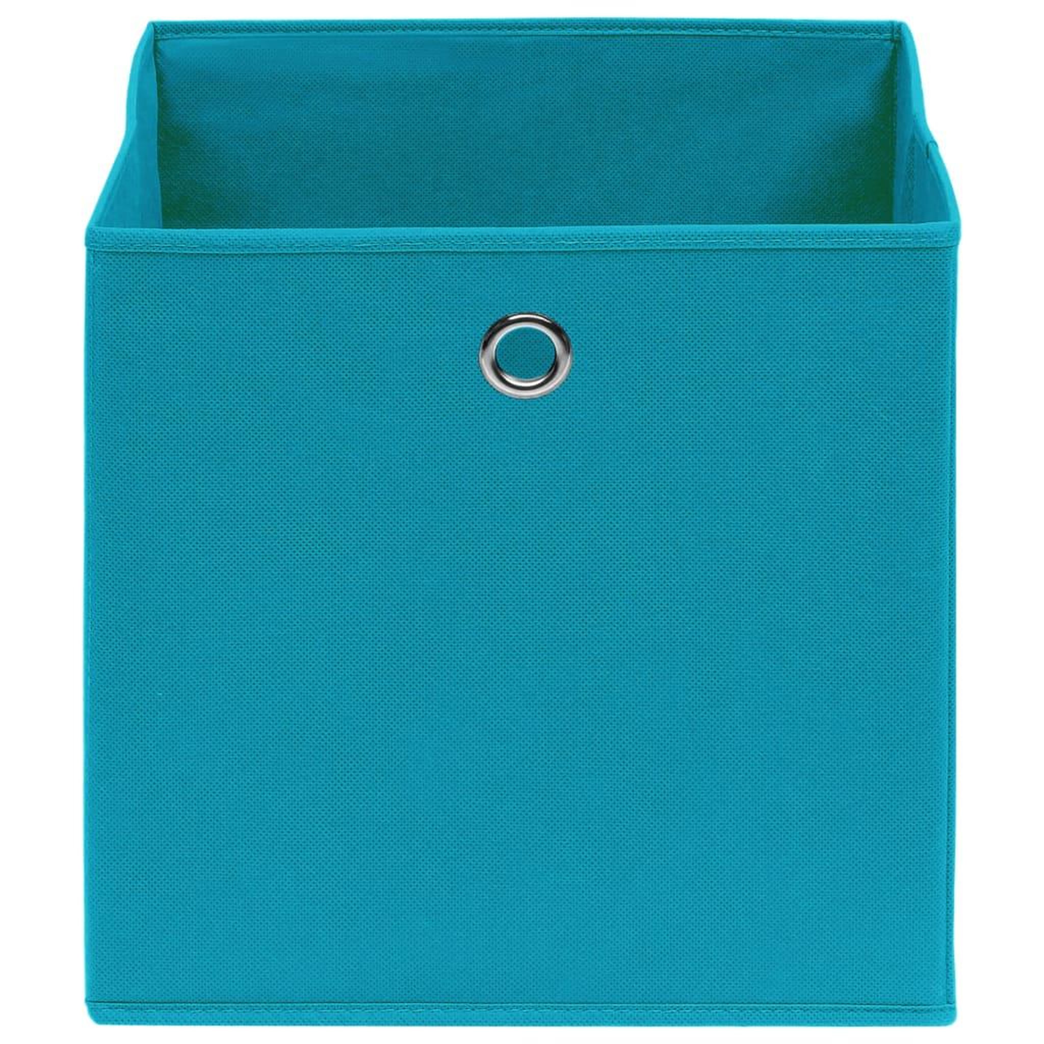 Voir la diapositive 3 : VIDAXL Boîtes de rangement 10 pcs Tissu intisse 28x28x28 cm Bleu azure