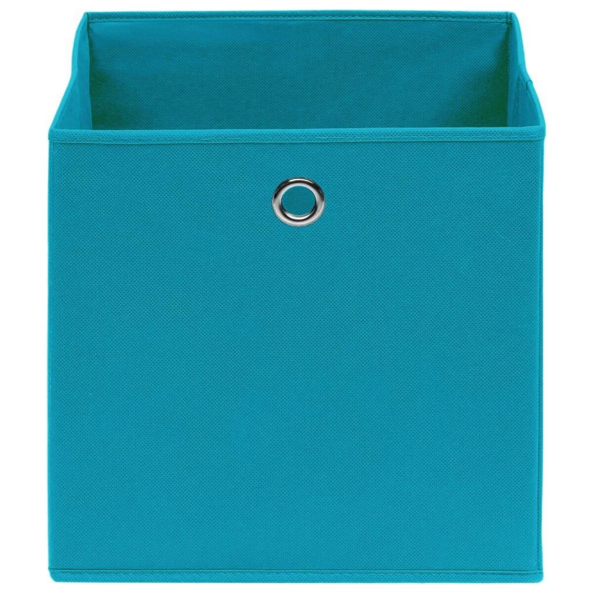VIDAXL Boîtes de rangement 10 pcs Tissu intisse 28x28x28 cm Bleu azure