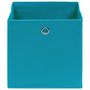 Voir la diapositive 3 : VIDAXL Boîtes de rangement 10 pcs Tissu intisse 28x28x28 cm Bleu azure