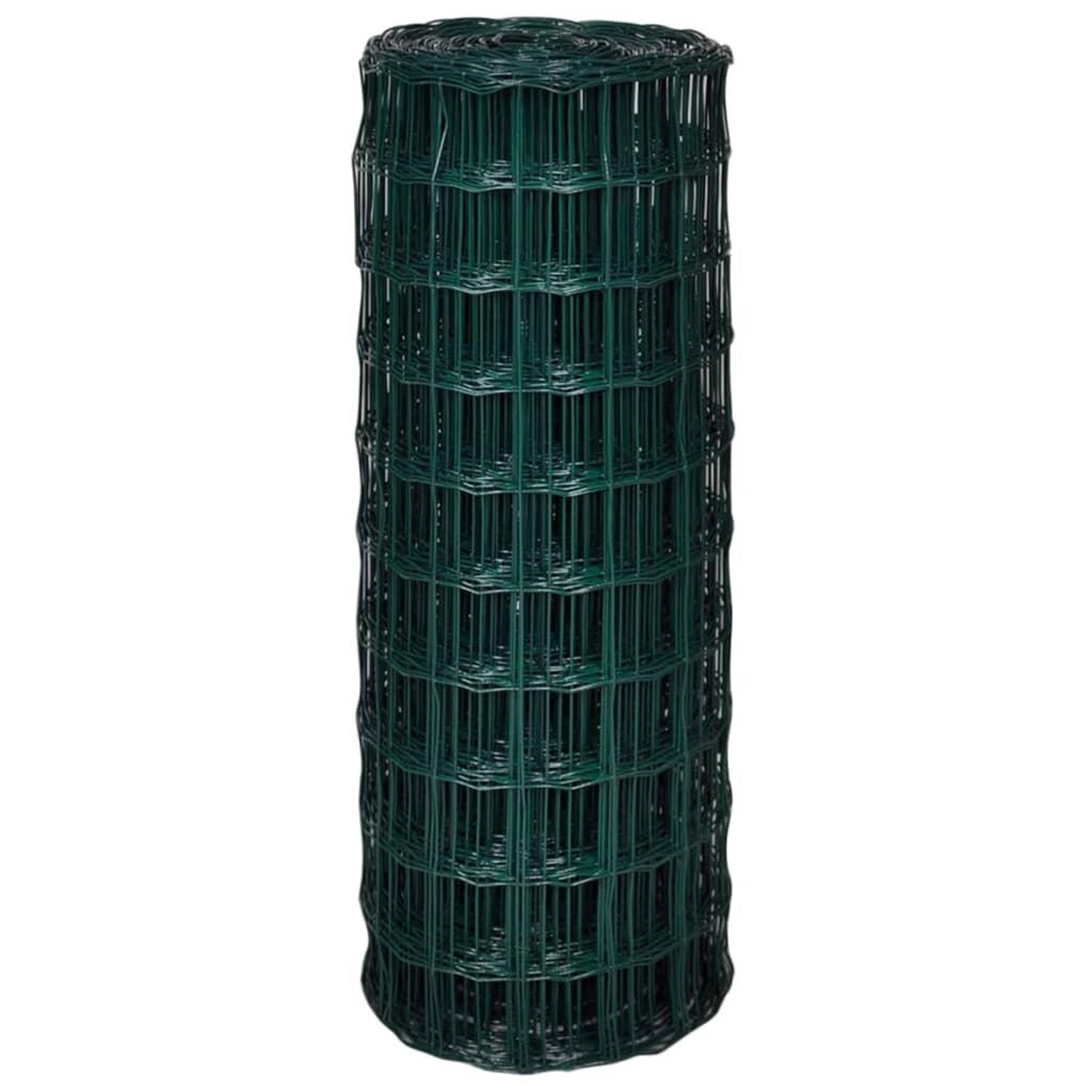 Voir la diapositive 3 : VIDAXL Cloture euro Acier 25 x 1,0 m Vert