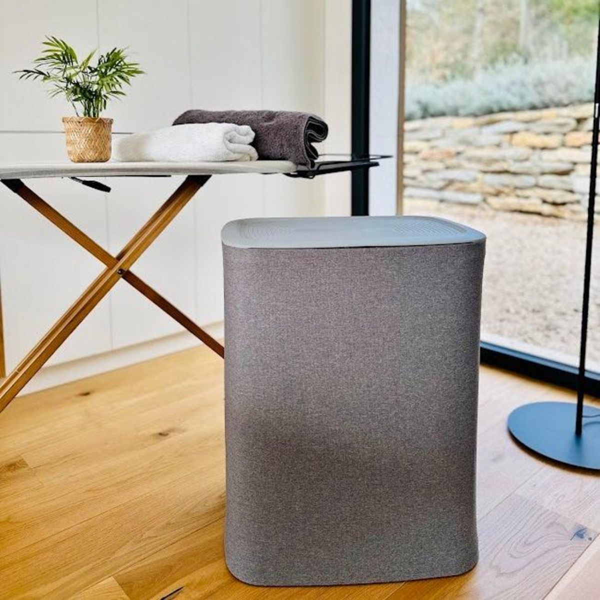 Kitchen move Panier à linge SVEN Gris Tissu 50L