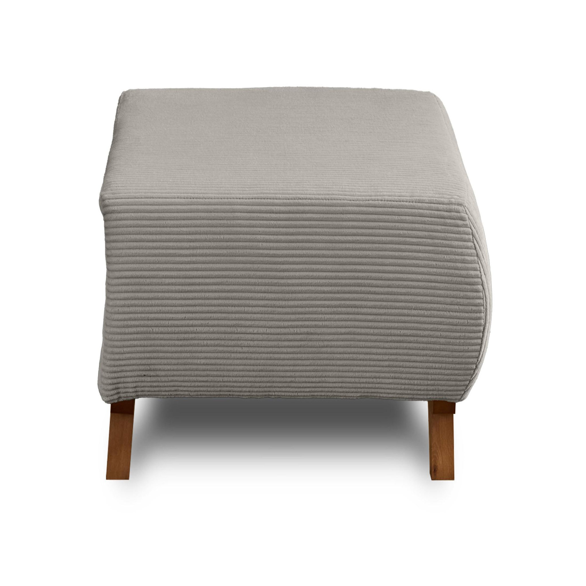 Voir la diapositive 1 : BEST MOBILIER Cristal - pouf modulable - 65 cm - en velours côtelé