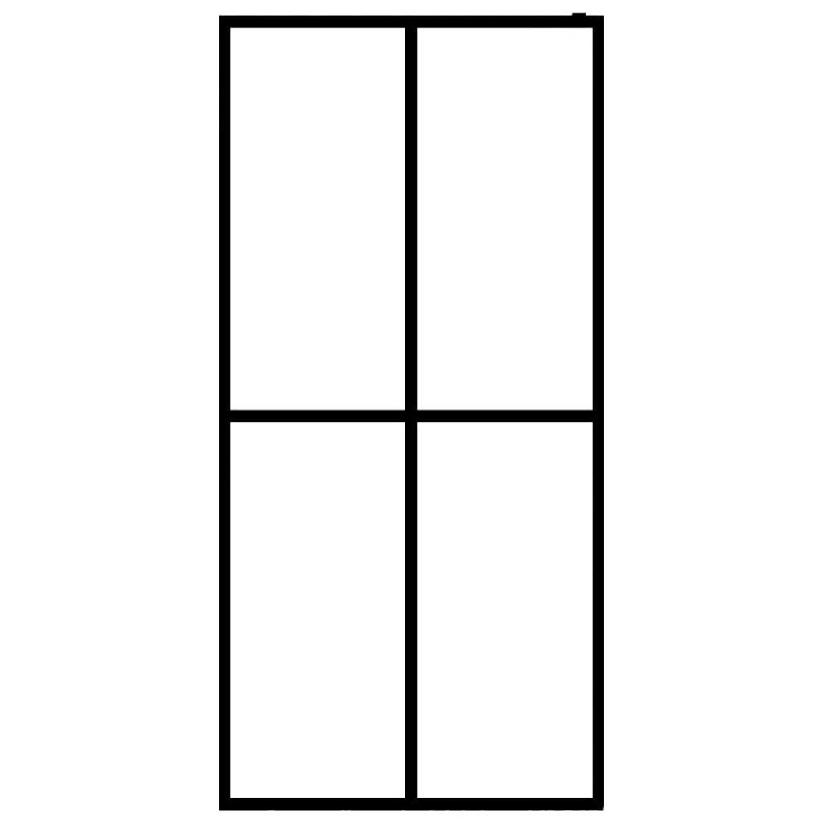 VIDAXL Ecran de douche Verre trempe depoli 140x195 cm