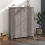 VIDAXL Armoire a chaussures HAMAR Gris clair 85x40x108 cm Pin massif