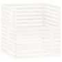 Voir la diapositive 2 : VIDAXL Composteur Blanc 100x100x102 cm Bois massif de pin