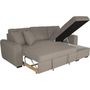 Voir la diapositive 3 : MARKET24 Canapé d'angle convertible réversible 4 places - Tissu beige - L 244 x P 151 x H 90 - HAMILTON - Fabriqué en Ukraine