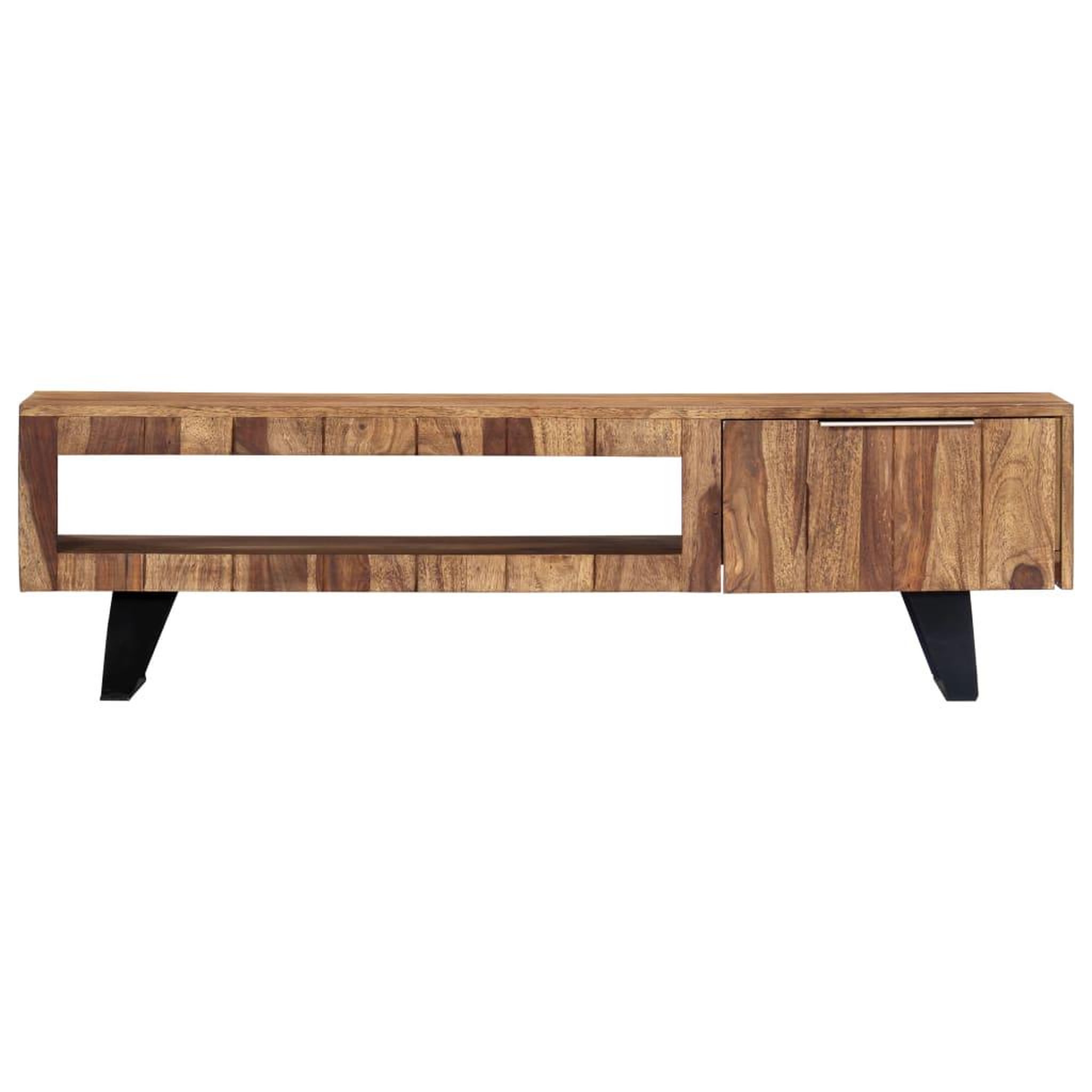 Voir la diapositive 2 : VIDAXL Meuble tv 140x30x40 cm bois massif