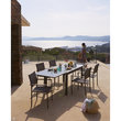 GARDENSTAR Table de jardin aluminium 132/264X90X75CM gris CUBE