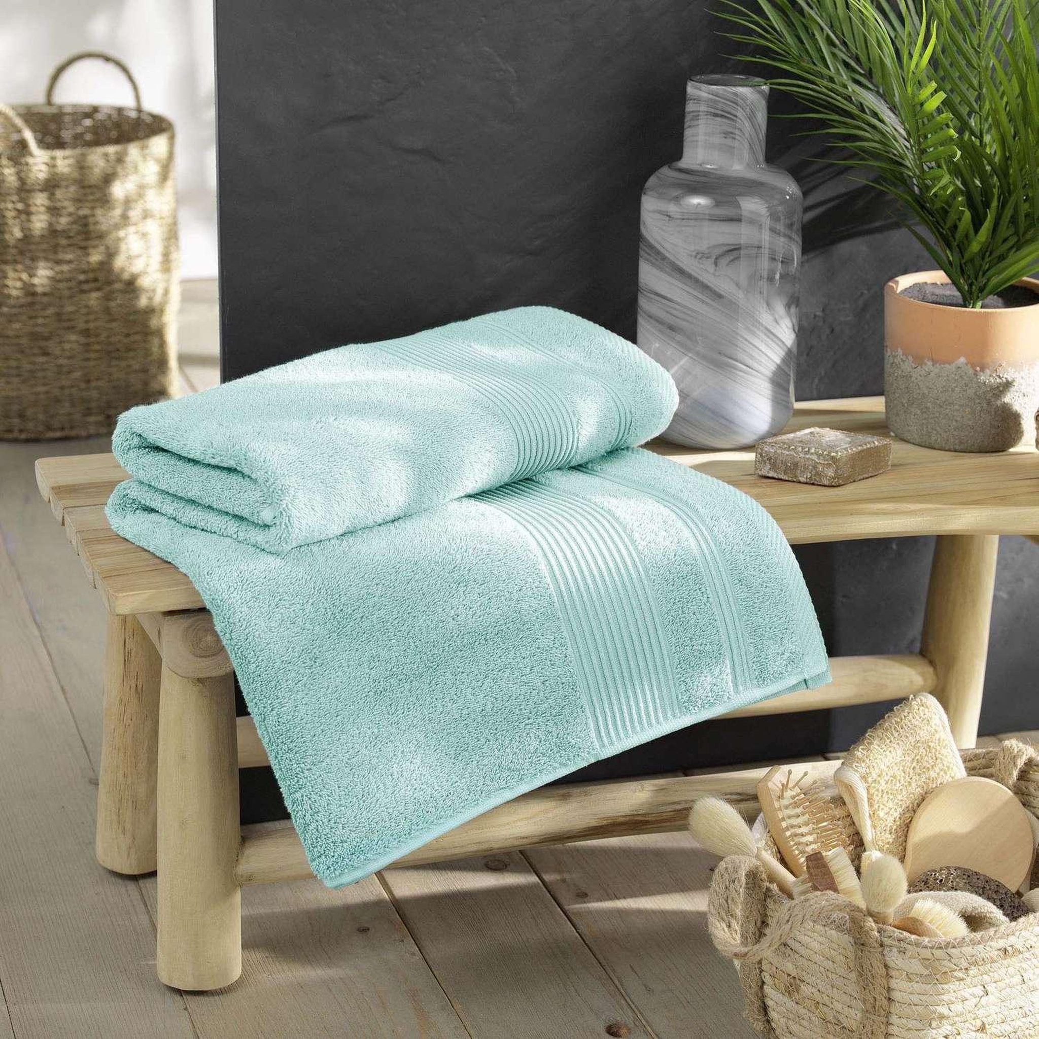 Voir la diapositive 3 : Douceur d'Intérieur Drap de bain DAYTA - Eponge unie