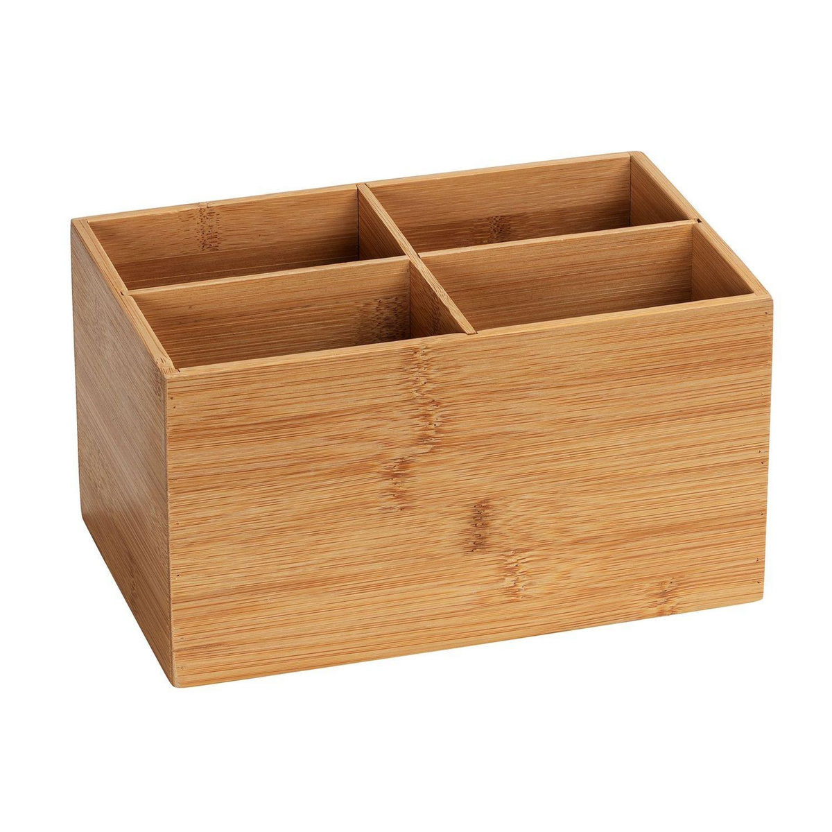 Wenko Organisateur à maquillage en bambou Terra - 4 Compartiments
