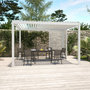 Voir la diapositive 3 : SWEEEK Pergola bioclimatique aluminium 4x3m + 3 persiennes 130cm Triomphe