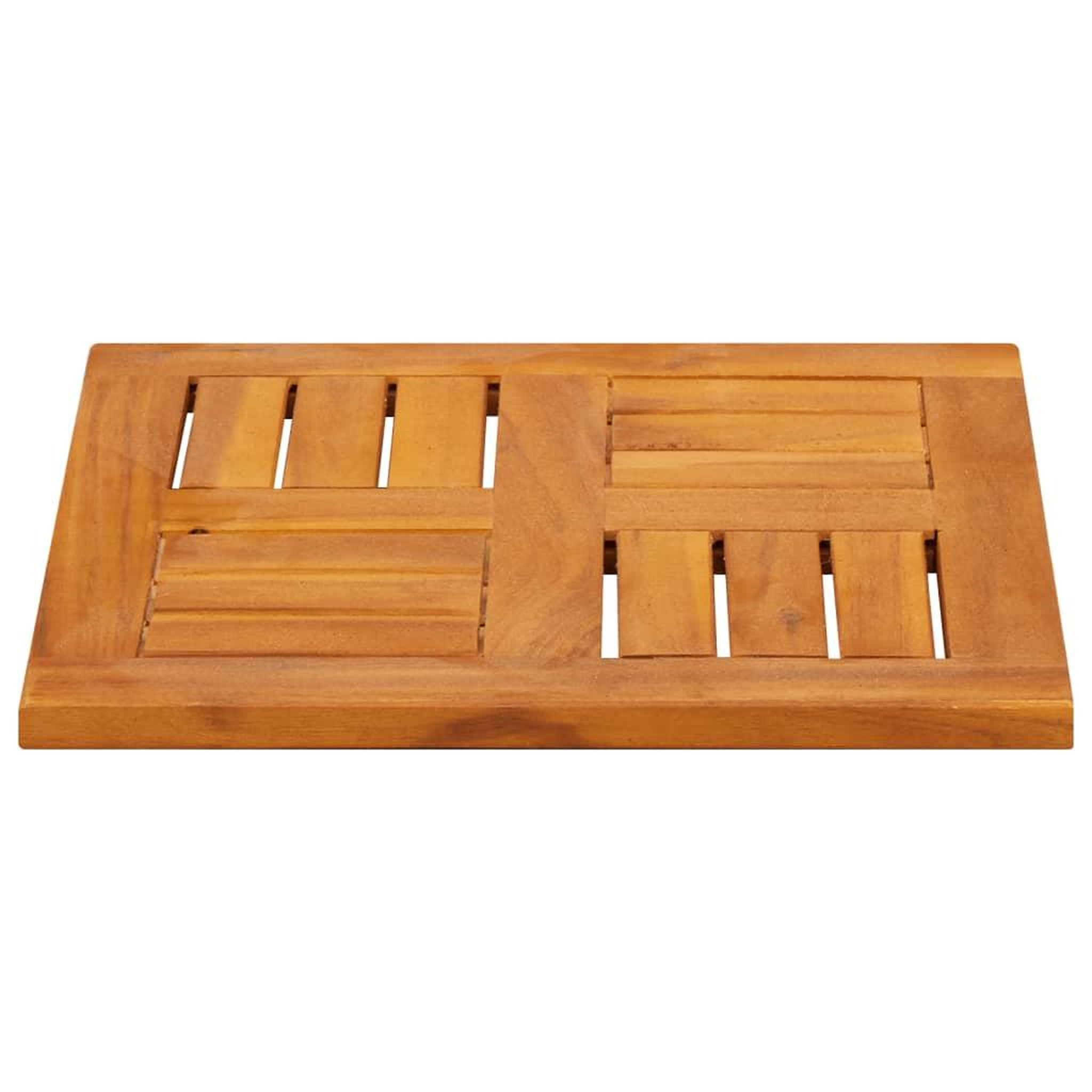 Voir la diapositive 5 : VIDAXL Dessus de table 40x40x2 cm carre bois massif d'acacia