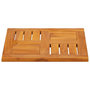 Voir la diapositive 5 : VIDAXL Dessus de table 40x40x2 cm carre bois massif d'acacia