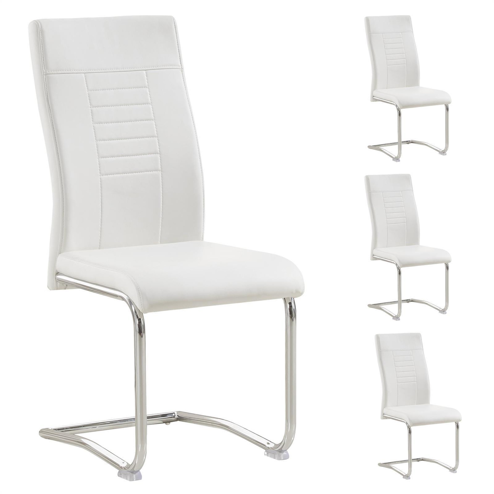 Voir la diapositive 1 : IDIMEX Lot de 4 chaises de salle à manger LOANO