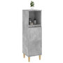 Voir la diapositive 5 : VIDAXL Armoire de salle de bain gris beton 30x30x100 cm