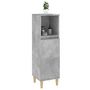 Voir la diapositive 5 : VIDAXL Armoire de salle de bain gris beton 30x30x100 cm