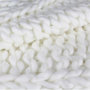 Voir la diapositive 3 : Paris Prix Plaid Déco Maille  Chunky  120x150cm Écru
