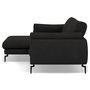Voir la diapositive 4 : LISA DESIGN Carlos - canapé d'angle gauche 4 places ultra moelleux en tissu texturé