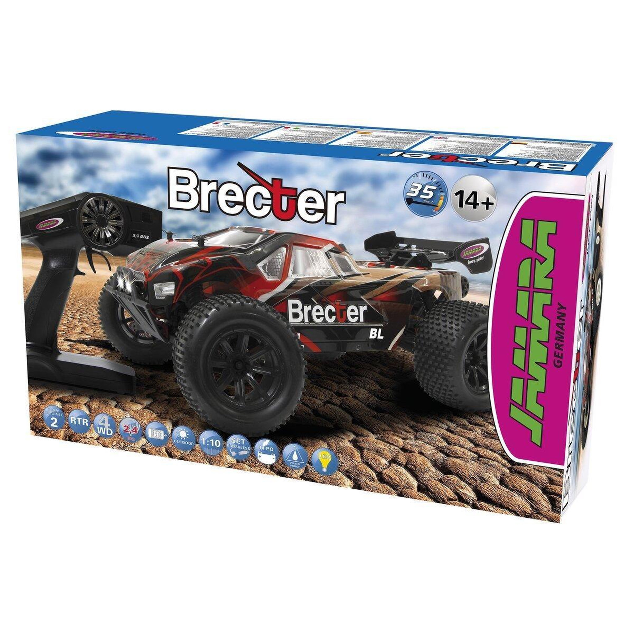 Voir la diapositive 2 : Jamara Brecter truggy 4wd 1:10 nimh 2,4ghz