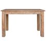 Voir la diapositive 3 : VIDAXL Table a manger bois d'acajou massif 120x60x77 cm