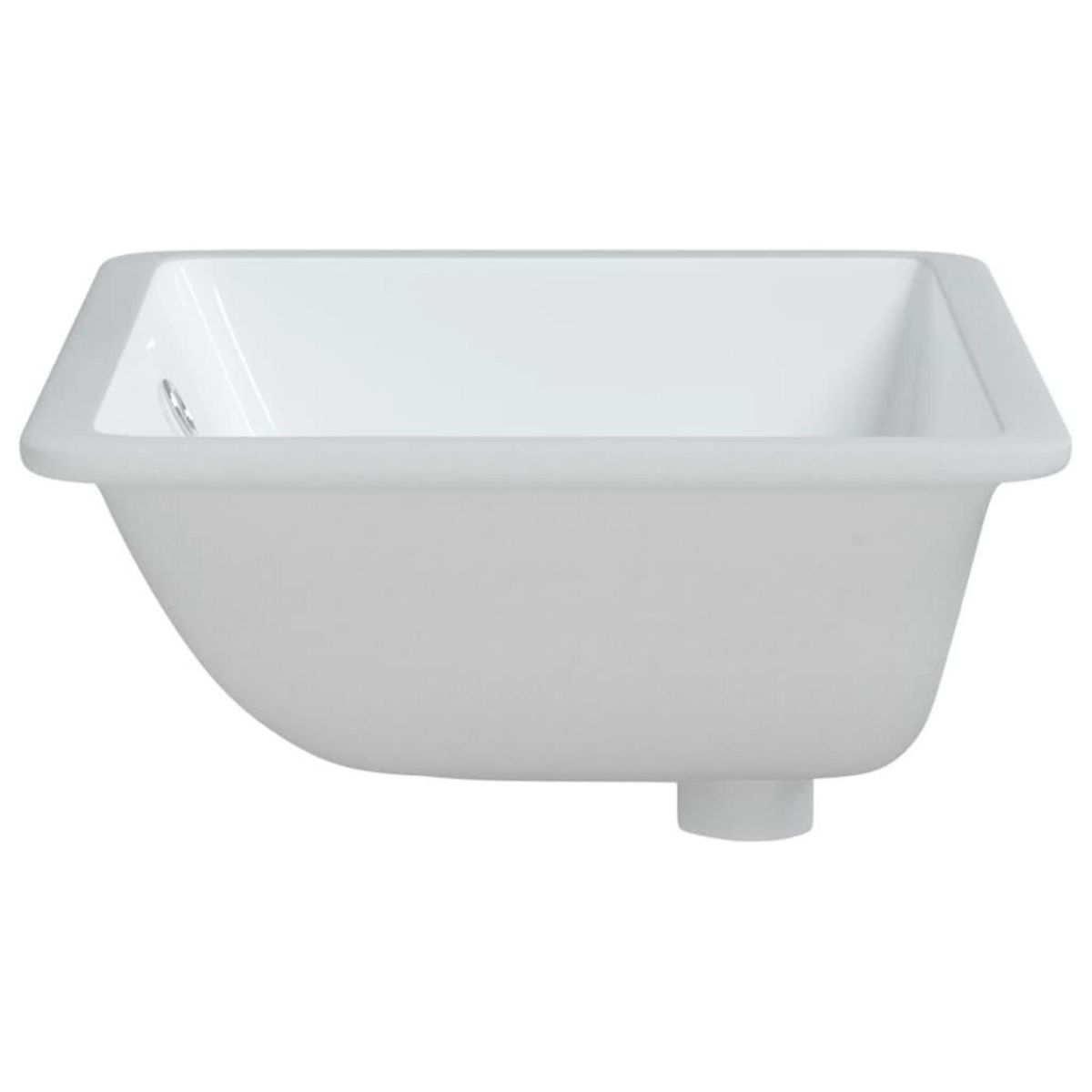 VIDAXL Evier salle de bain blanc rectangulaire ceramique