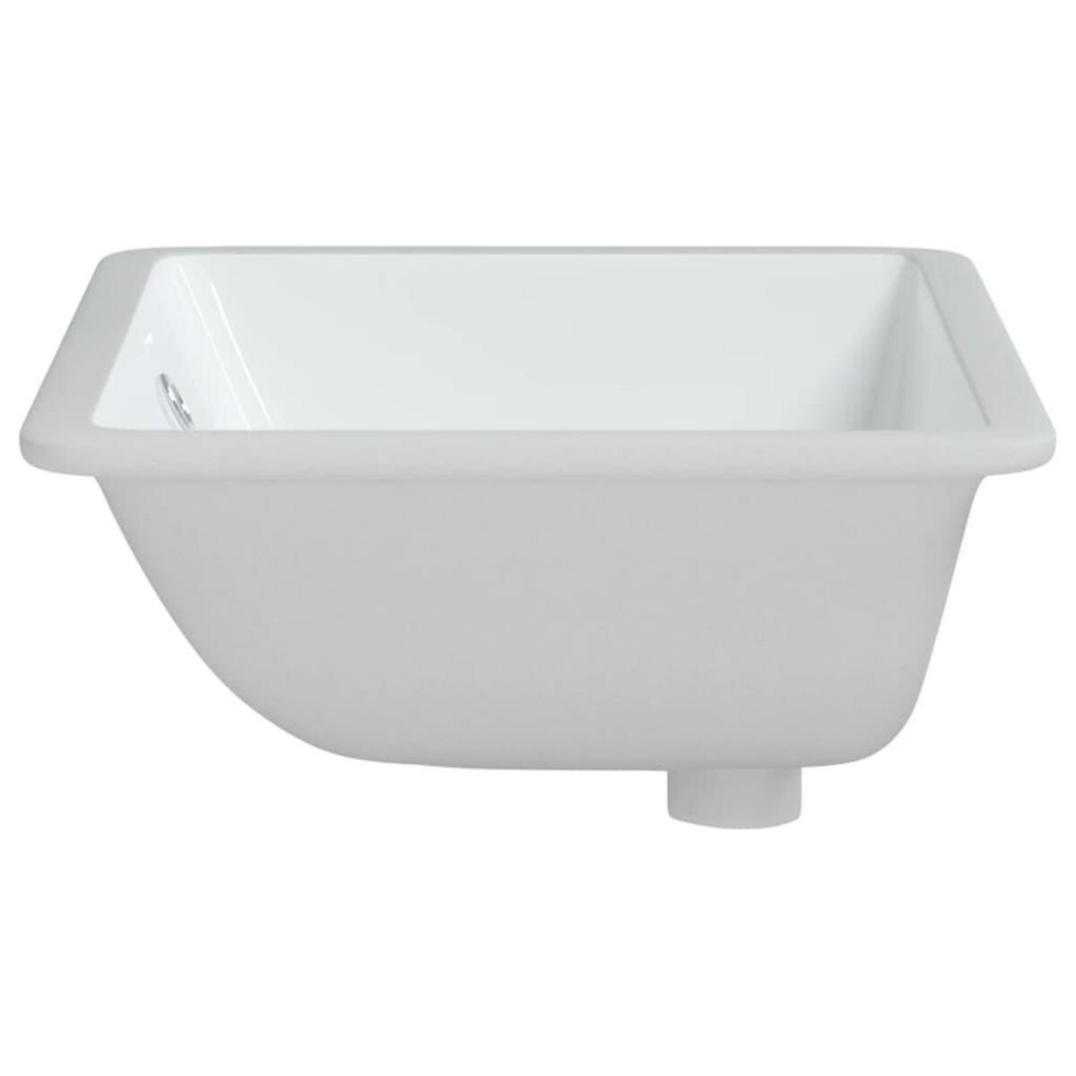 VIDAXL Evier salle de bain blanc rectangulaire ceramique