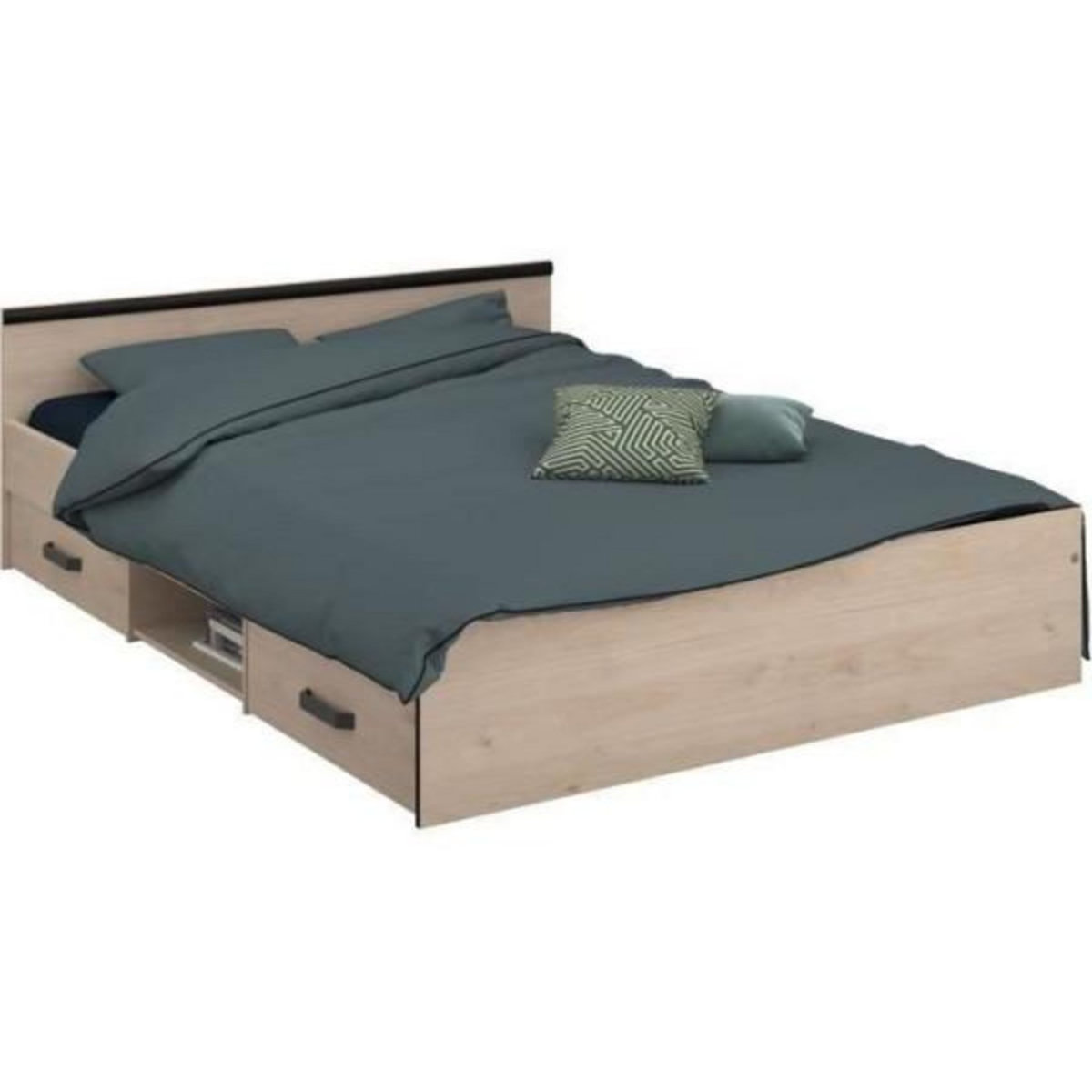 PARISOT Chambre complete adulte - ZODIAC INDUS - Chene et noir - PARISOT