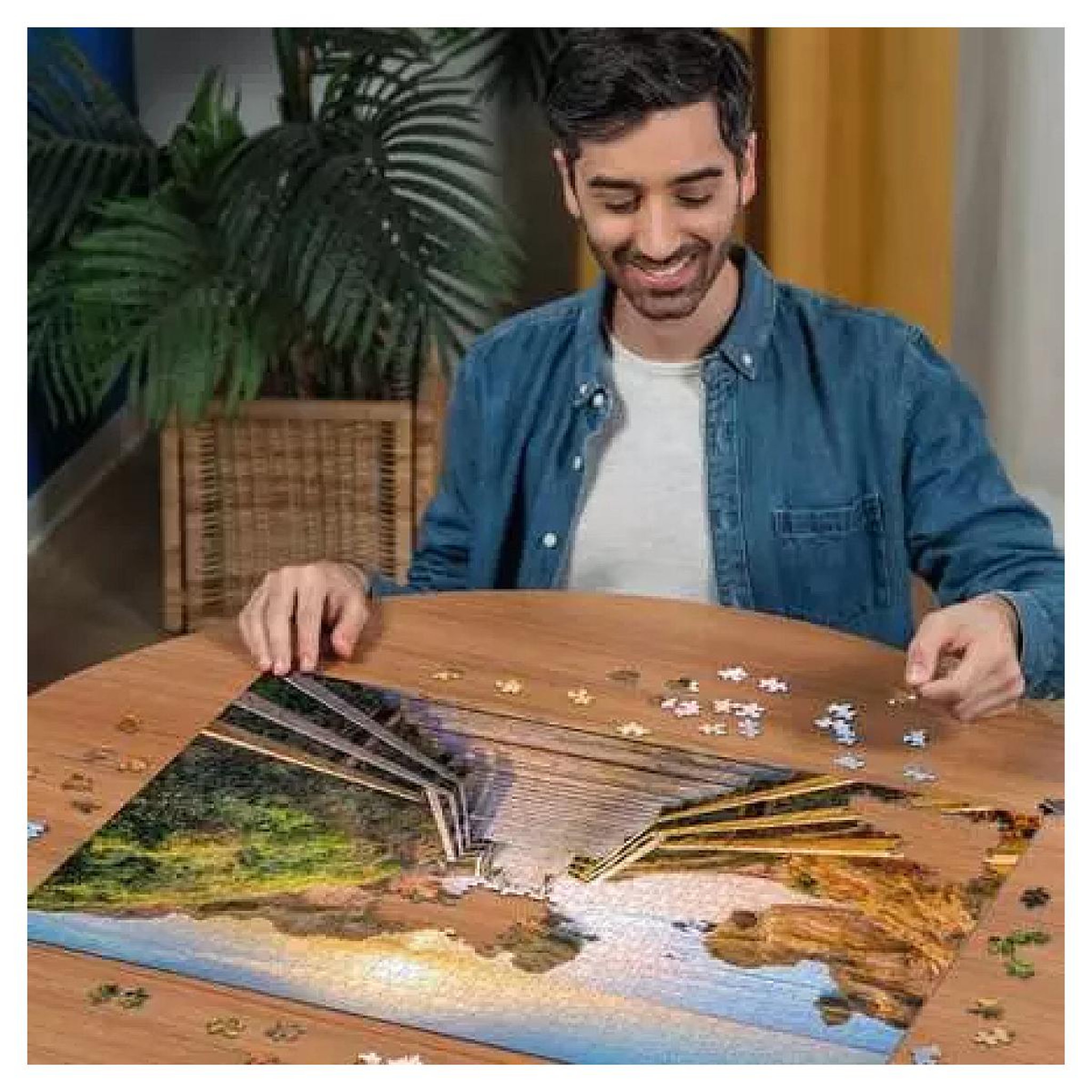 Voir la diapositive 4 : RAVENSBURGER puzzle 1000 pièces - Escalier vers la Plage de Camilo, Algarve