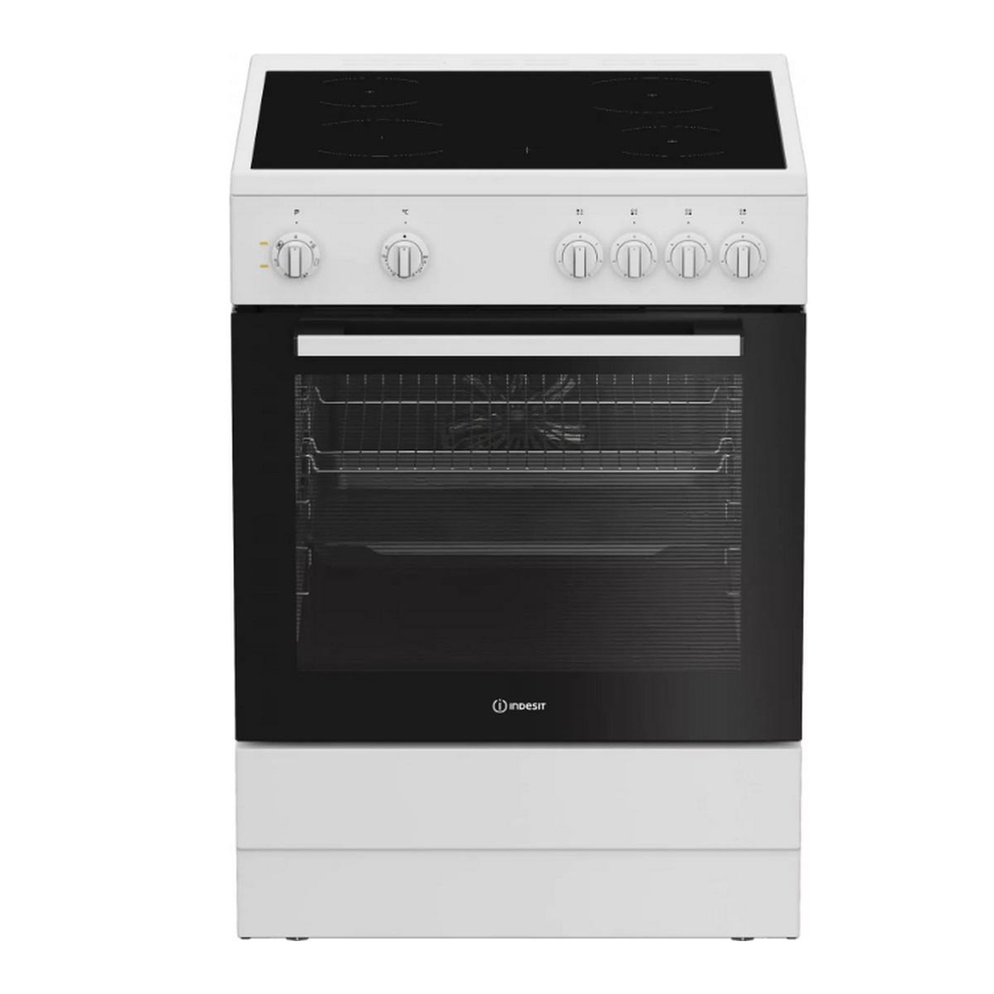 Indesit Cuisinière vitrocéramique 72l 4 feux blanc - I6V5KCW