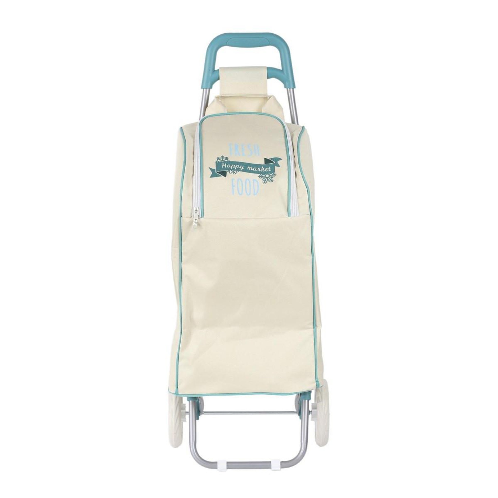 Voir la diapositive 2 : Entre temps Chariot shopping 2 roues  fraîcheur  91cm beige