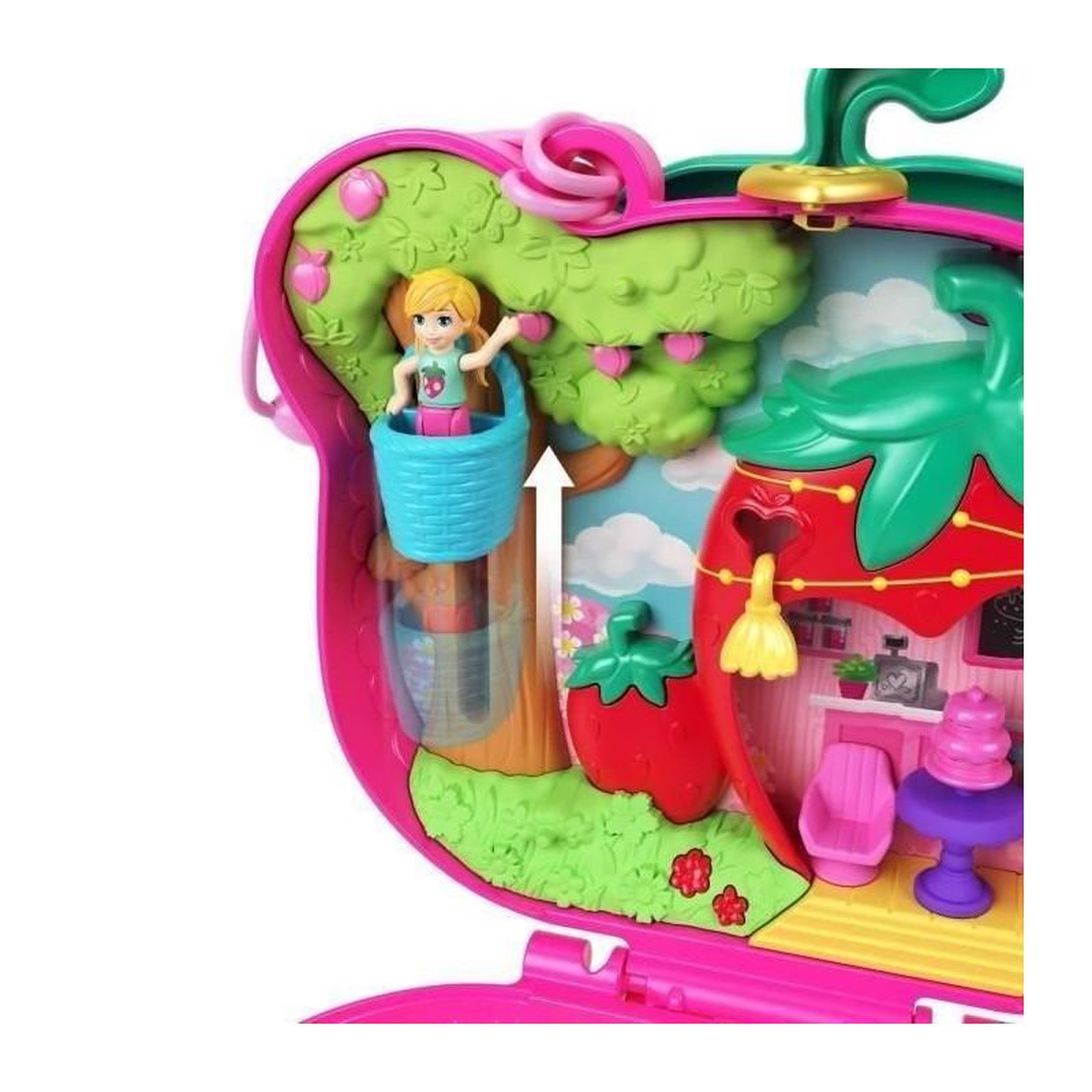 Voir la diapositive 4 : MATTEL Polly Pocket Coffret Ourson Fraise
