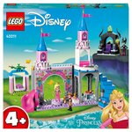 LEGO Disney Princess 43211 Le château d'Aurore, Jouet pour Filles et Garçons 4 Ans, Figurines Belle au Bois Dormant, Prince Philippe et Mini-Poupée Maléfique
