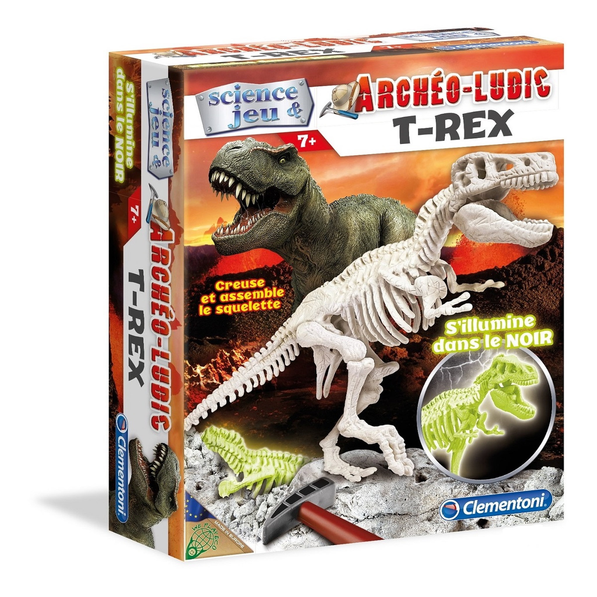 CLEMENTONI Archeo Ludic T-Rex fluo